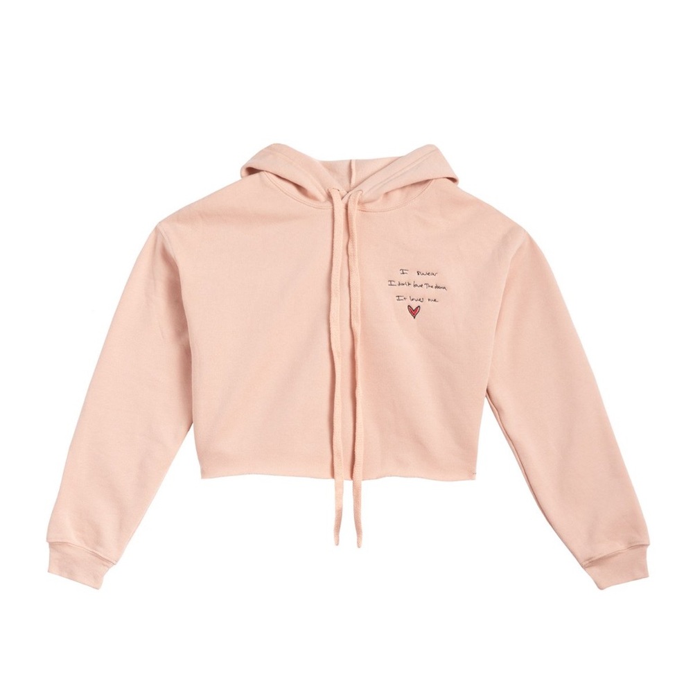 Taylor Swift Peach Cropped Hoodie
